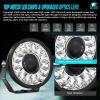 imageNilight 7 Inch LED Offroad Driving Lights High Low Beam 2 PCS 80W Round White Light Side Shooter Spot Flood Fog Light Pod w 16 AWG DT Connector Wiring Harness Kit for Jeep Truck ATV UTV SUVWhite Projector Light Kit 7