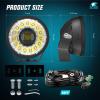imageNilight 7 Inch LED Offroad Driving Lights High Low Beam 2 PCS 80W Round White Light Side Shooter Spot Flood Fog Light Pod w 16 AWG DT Connector Wiring Harness Kit for Jeep Truck ATV UTV SUVWhite Projector Light Kit 7