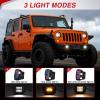 imageNilight Flush Mount LED Light Pods 2PCS 6 Inch 39W Amber White 3 Lighting Modes Fog Lights Spot Flood Beam with Dual Control 18AWG Wiring Harness for Truck Pickup Golf Cart UTV ATV SUV Boat 4x4 CarAmberWhite 3 Modes
