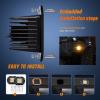 imageNilight Flush Mount LED Light Pods 2PCS 6 Inch 39W Amber White 3 Lighting Modes Fog Lights Spot Flood Beam with Dual Control 18AWG Wiring Harness for Truck Pickup Golf Cart UTV ATV SUV Boat 4x4 CarAmberWhite 6 Modes