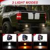 imageNilight Flush Mount LED Light Pods 2PCS 6 Inch 39W Amber White 3 Lighting Modes Fog Lights Spot Flood Beam with Dual Control 18AWG Wiring Harness for Truck Pickup Golf Cart UTV ATV SUV Boat 4x4 CarAmberWhite 3 Modes 47 Round