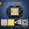 imageNilight Flush Mount LED Light Pods 2PCS 6 Inch 39W Amber White 3 Lighting Modes Fog Lights Spot Flood Beam with Dual Control 18AWG Wiring Harness for Truck Pickup Golf Cart UTV ATV SUV Boat 4x4 CarAmberWhite 6 Modes