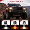 imageNilight Flush Mount LED Light Pods 2PCS 6 Inch 39W Amber White 3 Lighting Modes Fog Lights Spot Flood Beam with Dual Control 18AWG Wiring Harness for Truck Pickup Golf Cart UTV ATV SUV Boat 4x4 CarAmberWhite 3 Modes 62x34 Rectangular