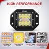 imageNilight Flush Mount LED Light Pods 2PCS 6 Inch 39W Amber White 3 Lighting Modes Fog Lights Spot Flood Beam with Dual Control 18AWG Wiring Harness for Truck Pickup Golf Cart UTV ATV SUV Boat 4x4 CarAmberWhite 3 Modes