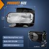 imageNilight Fog Light Assembly Compatible with 1999 2000 2001 2002 2003 Ford F150 2004 F150 Heritage 19992003 F250 Super Duty 19992002 Ford Expedition Clear Lens Driver and Passenger Side19992003 Ford F150