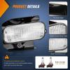 imageNilight Fog Light Assembly Compatible with 1999 2000 2001 2002 2003 Ford F150 2004 F150 Heritage 19992003 F250 Super Duty 19992002 Ford Expedition Clear Lens Driver and Passenger Side19992003 Ford F150