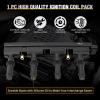 imageNilight Ignition Coil Pack Fit for Toyota Chevy Prizm Pontiac Vibe Corolla Matrix Celica MR2 Spyder 2000 2001 2002 2003 2004 2005 2006 2007 2008 18 L4 OE UF247 UF315 C1249 Ignition Coils Set of 4Chevrolet Buick Cadillac 201118 UF669 D521C 1PCS