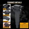 imageNilight Ignition Coil Pack Fit for Toyota Chevy Prizm Pontiac Vibe Corolla Matrix Celica MR2 Spyder 2000 2001 2002 2003 2004 2005 2006 2007 2008 18 L4 OE UF247 UF315 C1249 Ignition Coils Set of 4Toyota Scion Camry 20002018 UF316 C1304 4PCS