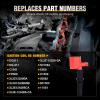 imageNilight Ignition Coil Pack Fit for Toyota Chevy Prizm Pontiac Vibe Corolla Matrix Celica MR2 Spyder 2000 2001 2002 2003 2004 2005 2006 2007 2008 18 L4 OE UF247 UF315 C1249 Ignition Coils Set of 4Ford Lincoln 19992008 DG511 C1541 FD508 8PCS