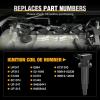 imageNilight Ignition Coil Pack Fit for Toyota Chevy Prizm Pontiac Vibe Corolla Matrix Celica MR2 Spyder 2000 2001 2002 2003 2004 2005 2006 2007 2008 18 L4 OE UF247 UF315 C1249 Ignition Coils Set of 4Toyota Chevy Pontiac 20002008 UF247 UF315 4PCS
