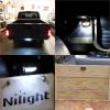 imageNilight LED License Plate Light wBracket Mount Waterproof Courtesy Step Tag Dome Cargo Lights Chrome Housing 12V for Truck Trailer RV UTV ATV Camper BoatLicense Plate Light