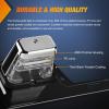 imageNilight LED License Plate Light wBracket Mount Waterproof Courtesy Step Tag Dome Cargo Lights Chrome Housing 12V for Truck Trailer RV UTV ATV Camper BoatLicense Plate Light wBracket