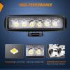 imageNilight LED Pod Light 24W 4 Inch 2PCS Yellow Flood Beam Driving Lights Pods IP67 Waterproof Auxiliary Offroad Lighting for Truck Tractor SUV ATV UTV Golf Cart Boat Motorcycle Dirt Bike4Pcs 18W Lights w wiring harness