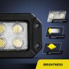 imageNilight LED Pod Light 24W 4 Inch 2PCS Yellow Flood Beam Driving Lights Pods IP67 Waterproof Auxiliary Offroad Lighting for Truck Tractor SUV ATV UTV Golf Cart Boat Motorcycle Dirt Bike2Pcs Flush Mount Lights