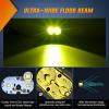 imageNilight LED Pod Light 24W 4 Inch 2PCS Yellow Flood Beam Driving Lights Pods IP67 Waterproof Auxiliary Offroad Lighting for Truck Tractor SUV ATV UTV Golf Cart Boat Motorcycle Dirt BikeYellow Flood Beam 4inch