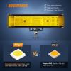 imageNilight LED Pod Light 24W 4 Inch 2PCS Yellow Flood Beam Driving Lights Pods IP67 Waterproof Auxiliary Offroad Lighting for Truck Tractor SUV ATV UTV Golf Cart Boat Motorcycle Dirt Bike2Pcs Amber Side Shooter Lights