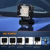 imageNilight LED Pods 3 Inch 18W Cube Flood Offroad Work Light with RGB Halo Strip Multi Chasing Flash Strobe Mode APP amp Remote Control IP67 Waterproof for Truck Pickup Golf Cart SUV ATV UTV 4x4 Van CamperAmberWhite 6 Modes