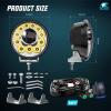 imageNilight Led Offroad Lights 2PCS 4Inch 9LED Round Driving Light Spot Amber White Strobe 6 Modes Memory Function with 16AWG Wiring Harness Kit for Truck Pickup SUV ATV UTV Motorcycle 4x4 Car575Inch 12Led Light Pods Wiring Kit