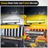 imageNilight Light Bar Cover for 4 Inch LED Pods 2 PCS Yellow Protective Durable Polycarbonate Lens Waterproof Dustproof ScratchProof for DoubleRow Off Road Driving LightingYellow