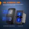 imageNilight NAVANC Rocker Switch 7Pin Navigation Anchor Lights Toggle On Off DPDT Laser Etched 12V 24V Jumper Wires for ARB Carling NARVA Style Marine Boat Ship VesselBlue