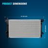 imageNilight Radiator for Ford Mustang 2005 2006 2007 2008 2009 2010 2011 2012 2013 2014 37L 40L 46L 50L V6 V8 RWDPerformance Aluminum Replacement OEMFord F150 20092010
