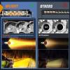 imageNilight Slim LED Light Bar 2Pcs 7 Inch 16LED Single Row Spot Flood Combo Amber Off Road Work Driving Fog Turn Signal Lighting for 12V 24V ATV UTV Pickup Truck Tractor BoatAmber 30W Spot 3000LM
