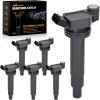 imageNilight Ignition Coil Pack Fit for Toyota Chevy Prizm Pontiac Vibe Corolla Matrix Celica MR2 Spyder 2000 2001 2002 2003 2004 2005 2006 2007 2008 18 L4 OE UF247 UF315 C1249 Ignition Coils Set of 4Toyota Sienna Camry Lexus 9908 UF267 C1175 6PCS