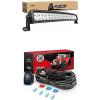 imageNilight LED Light Bar 22Inch 120W Curved Spot Flood Combo Led Off Road Lights with 12V 5Pin Rocker Switch 16AWG Wiring Harness Kit2 Lead 2 Years Warranty