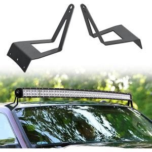 imageNilight 52 inch LED Light Bar Bracket Mounting Upper Windshield Roof Cab Brackets Compatible with Ford F250 F350 4WD 2WD 19992015