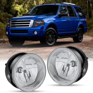 imageNilight Fog Light Assembly Compatible with 1999 2000 2001 2002 2003 Ford F150 2004 F150 Heritage 19992003 F250 Super Duty 19992002 Ford Expedition Clear Lens Driver and Passenger Side20072014 Expedition20082011 Ranger
