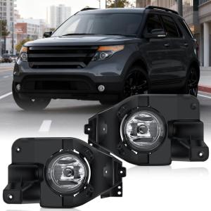 imageNilight Fog Light Assembly Compatible with 1999 2000 2001 2002 2003 Ford F150 2004 F150 Heritage 19992003 F250 Super Duty 19992002 Ford Expedition Clear Lens Driver and Passenger Side20132015 Ford Explorer