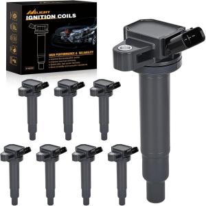 imageNilight Ignition Coil Pack Fit for Toyota Chevy Prizm Pontiac Vibe Corolla Matrix Celica MR2 Spyder 2000 2001 2002 2003 2004 2005 2006 2007 2008 18 L4 OE UF247 UF315 C1249 Ignition Coils Set of 4Toyota 4Runner Lexus 20002009 UF493 UF230 8PCS