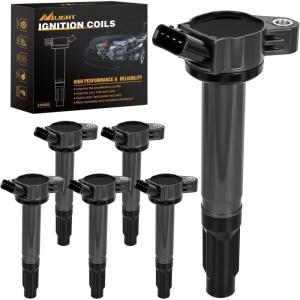 imageNilight Ignition Coil Pack Fit for Toyota Chevy Prizm Pontiac Vibe Corolla Matrix Celica MR2 Spyder 2000 2001 2002 2003 2004 2005 2006 2007 2008 18 L4 OE UF247 UF315 C1249 Ignition Coils Set of 4Toyota Sienna Camry Lexus 0715 UF487 C1601 6PCS
