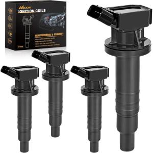 imageNilight Ignition Coil Pack Fit for Toyota Chevy Prizm Pontiac Vibe Corolla Matrix Celica MR2 Spyder 2000 2001 2002 2003 2004 2005 2006 2007 2008 18 L4 OE UF247 UF315 C1249 Ignition Coils Set of 4Toyota Chevy Pontiac 20002008 UF247 UF315 4PCS