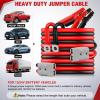 imageNilight 0 Gauge 30 Feet Heavy Duty Jumper Cables 1000 Amp Booster Battery Cables with Permanent Installation kit and Quick Connect Plug Includes carrying bag for 12V amp 24V Cars SUVs and Trucks0 Guage 25 FT Quick Connect