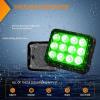 imageNilight 12LED Magnetic Wireless Trailer Lights 2PCS Rechargeable Portable Hazard Beacon Warning Light Amber and White Emergency Strobe Light for Trucks Trailers Vehicles Cars Bus Surface Mount12LED Green