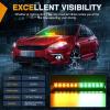 imageNilight 12LED Traffic Advisor Strobe Light Bar White Emergency Warning Hazard Safety Dash FrontRear Windshield Flashing Lights for Cars Trucks Police Firefighter Plow Construction VehiclesAmber Green