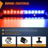 imageNilight 12LED Traffic Advisor Strobe Light Bar White Emergency Warning Hazard Safety Dash FrontRear Windshield Flashing Lights for Cars Trucks Police Firefighter Plow Construction VehiclesRed Blue