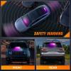 imageNilight 12LED Traffic Advisor Strobe Light Bar White Emergency Warning Hazard Safety Dash FrontRear Windshield Flashing Lights for Cars Trucks Police Firefighter Plow Construction VehiclesPurple White