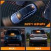 imageNilight 12LED Traffic Advisor Strobe Light Bar White Emergency Warning Hazard Safety Dash FrontRear Windshield Flashing Lights for Cars Trucks Police Firefighter Plow Construction VehiclesAmber White