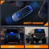 imageNilight 12LED Traffic Advisor Strobe Light Bar White Emergency Warning Hazard Safety Dash FrontRear Windshield Flashing Lights for Cars Trucks Police Firefighter Plow Construction VehiclesBlue