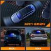 imageNilight 12LED Traffic Advisor Strobe Light Bar White Emergency Warning Hazard Safety Dash FrontRear Windshield Flashing Lights for Cars Trucks Police Firefighter Plow Construction VehiclesBlue White