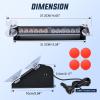 imageNilight 12LED Traffic Advisor Strobe Light Bar White Emergency Warning Hazard Safety Dash FrontRear Windshield Flashing Lights for Cars Trucks Police Firefighter Plow Construction VehiclesAmber Blue