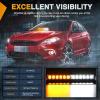 imageNilight 12LED Traffic Advisor Strobe Light Bar White Emergency Warning Hazard Safety Dash FrontRear Windshield Flashing Lights for Cars Trucks Police Firefighter Plow Construction VehiclesAmber White