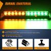 imageNilight 12LED Traffic Advisor Strobe Light Bar White Emergency Warning Hazard Safety Dash FrontRear Windshield Flashing Lights for Cars Trucks Police Firefighter Plow Construction VehiclesAmber Green