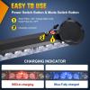 imageNilight 12LED Wireless Emergency Strobe Light Amber White 14 Inch Magnetic Mount Mini Light Bar 12V Rooftop Powered Hazard Warning Flashing Lights for Car Truck Trailer Snow Plow Construction Vehicles