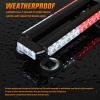 imageNilight 145 Amber COB LED Strobe Rooftop Flashing Light Bar High Visibility Emergency Hazard Warning Beacon Lights wMagnetic Base for Safety Vehicles Trucks Pickup Cars SnowplowRed White