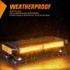 imageNilight 145 Amber COB LED Strobe Rooftop Flashing Light Bar High Visibility Emergency Hazard Warning Beacon Lights wMagnetic Base for Safety Vehicles Trucks Pickup Cars Snowplow145 COB Amber
