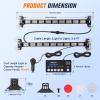 imageNilight 162 LED Traffic Advisor Strobe Light Bar 2in1 Amber Blue Emergency Warning Hazard Lights with Controller 4 Switchable Color 36 Flash Pattern for Trucks Cars Tow Plow Construction VehiclesPurple White