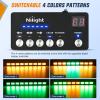imageNilight 162 LED Traffic Advisor Strobe Light Bar 2in1 Amber Blue Emergency Warning Hazard Lights with Controller 4 Switchable Color 36 Flash Pattern for Trucks Cars Tow Plow Construction VehiclesAmber Green